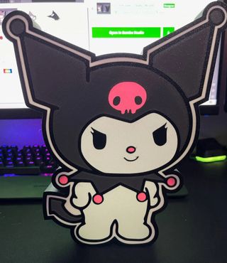 Letrero led kuromi leer descripción