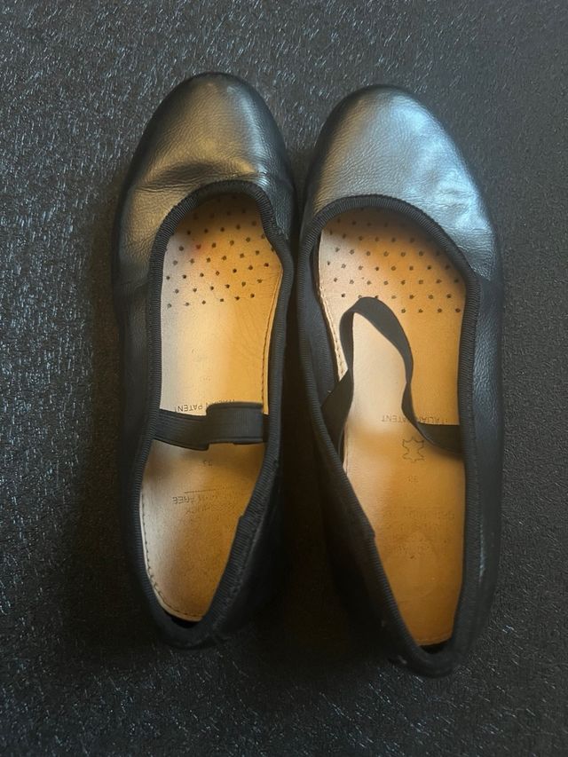 Scarpe ballerine Geox n. 33 grigio-nero