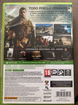Metal Gear Solid Phantom Pain Day XBOX 360