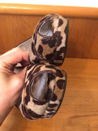 JORGE JUAN - zapatos peeptoe pelo 38