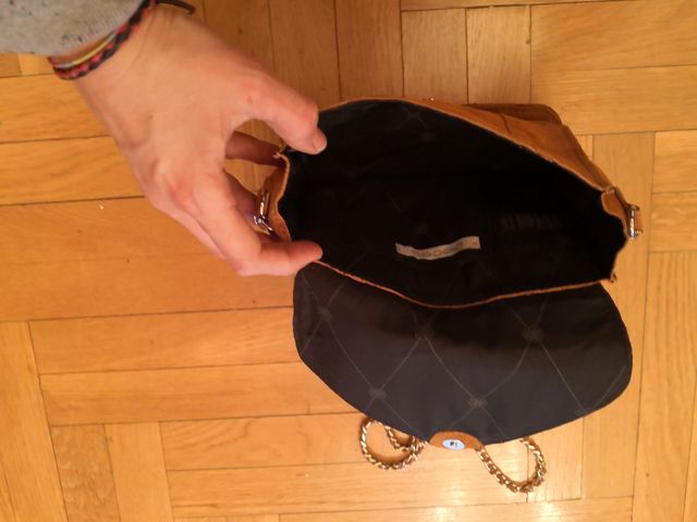 Bolso ante marrón . Buen estado.