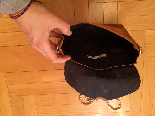Bolso ante marrón . Buen estado.
