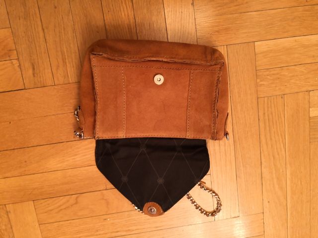 Bolso ante marrón . Buen estado.