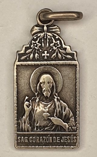 Lote de antiguas medallas religiosas