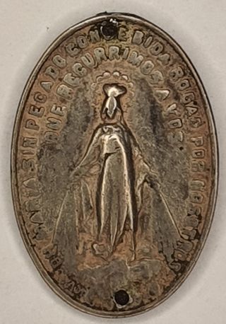 Lote de antiguas medallas religiosas