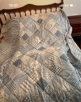 Juego de dos edredones de cama de 80