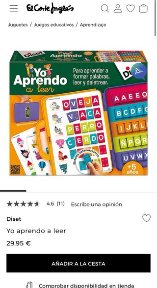 Diset. Yo aprendo a leer