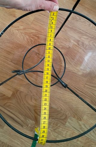 Soporte de plantas de hierro.