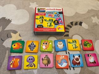 Gioco montessori baby touch memo