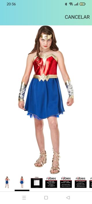Disfraz niña 8-10 wonder Woman