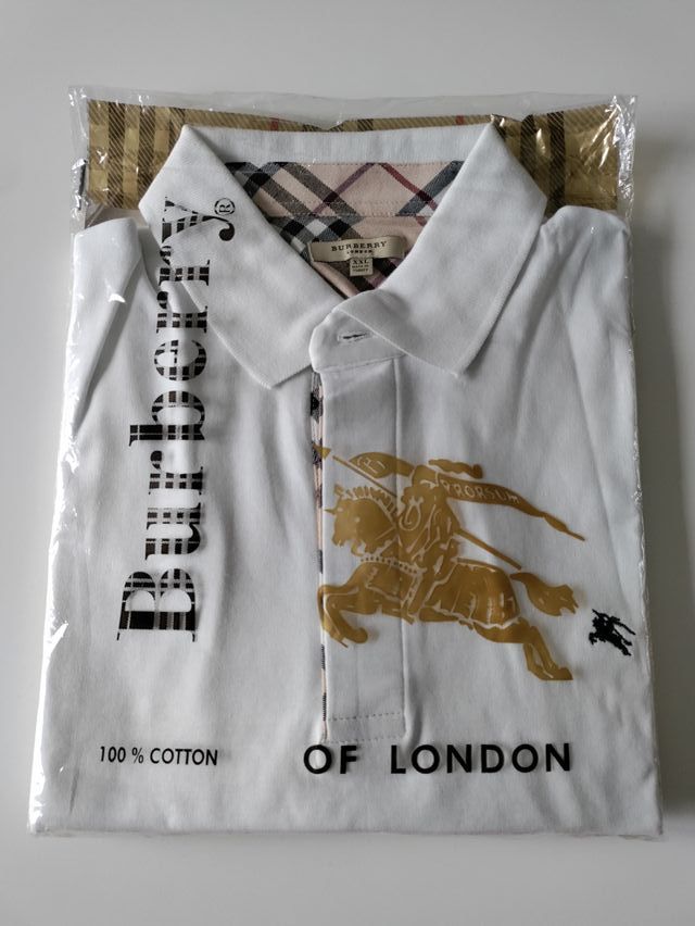 NUOVA Polo Burberry uomo XXL