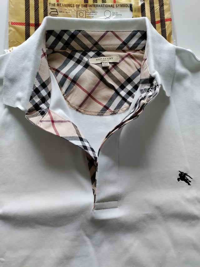 NUOVA Polo Burberry uomo XXL