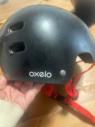 Casco negro oxelo decatlhon
