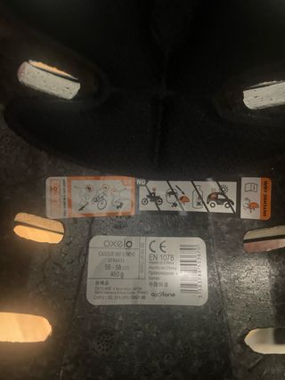 Casco negro oxelo decatlhon