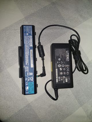 Cargador y batería para ordenador packard bell