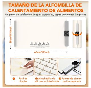 Bandeja de Calentamiento Eléctrico