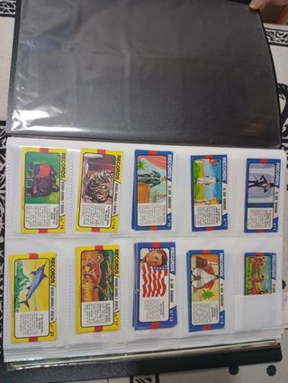 Cromos antiguos RÉCORDS DEL MUNDO 