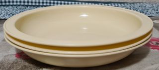 Ciotola e piatti di plastica. Ideali per pic nic