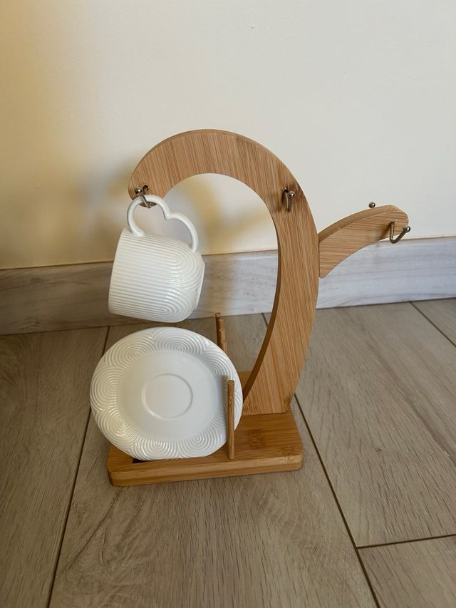 Set café 6 tazas y soporte