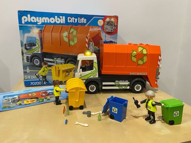 Camion de basura Playmobil ref. 70200 con luces.