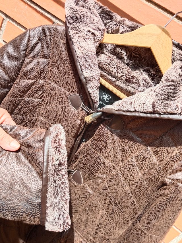 Chaquetón Piel marrón 