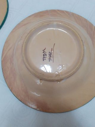 Pareja de platos ceramica  RDM  PAR
