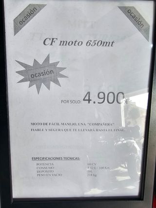 MOTO Cfmoto 650MT