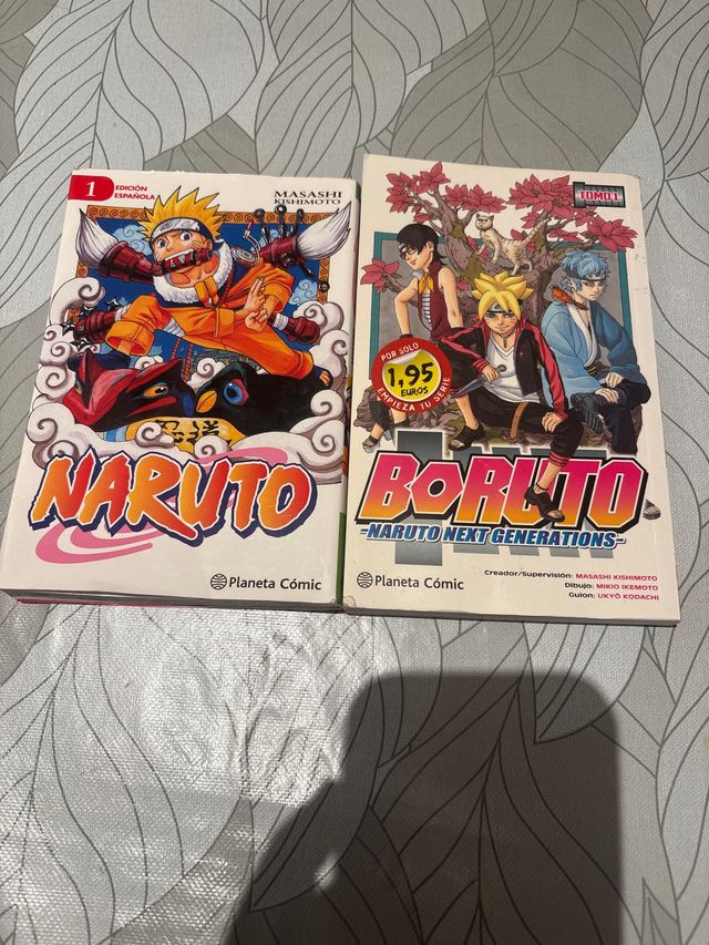 2 comic Naruto 1 y Boruto 1