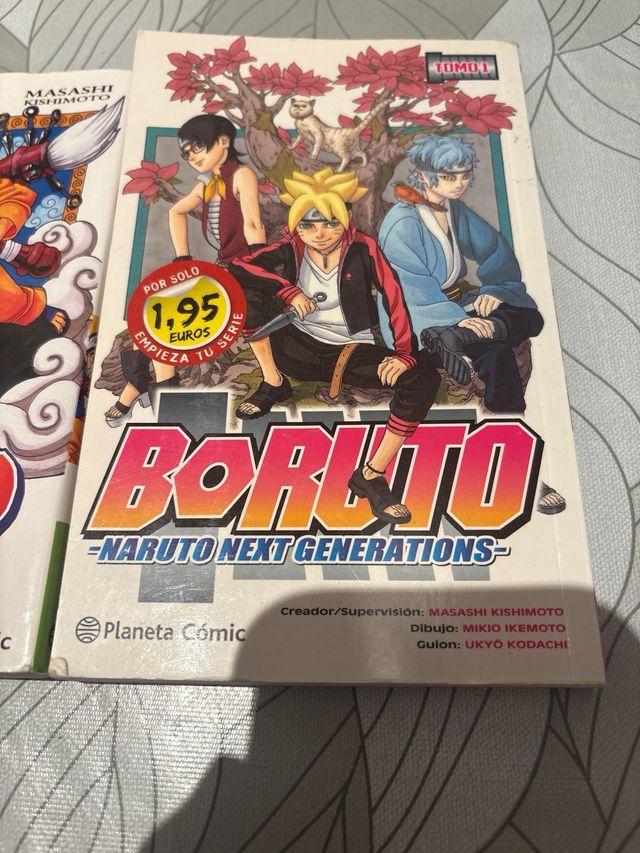 2 comic Naruto 1 y Boruto 1