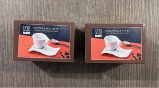 2 tazzine con piattini AD Trend originali nuove