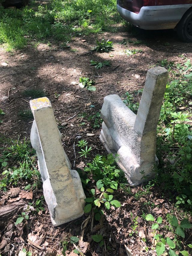 Vases de banco de esfinge de piedra