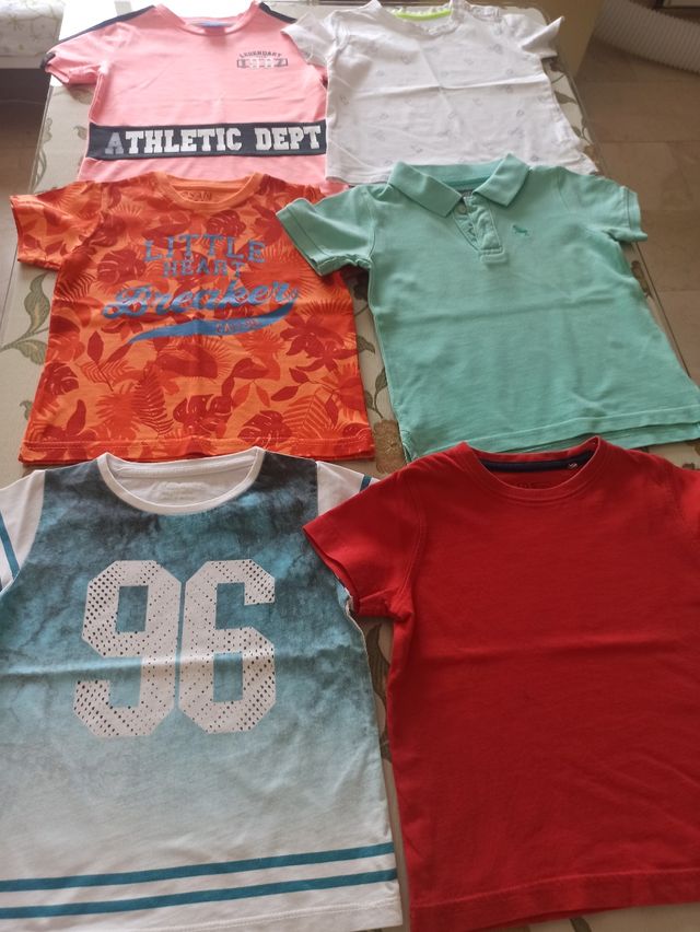 Ropa niño talla 24-36m y camisetas manga corta.
