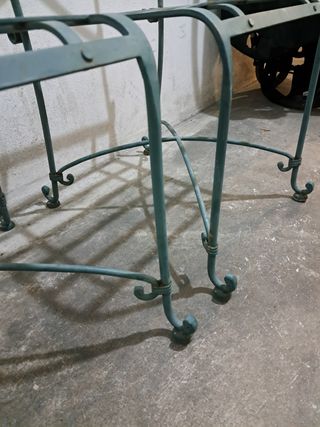 Sillas de forja terraza