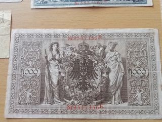 11 billetes antiguos Alemanes