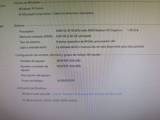 Ordenador con monitor de sobremesa basico.