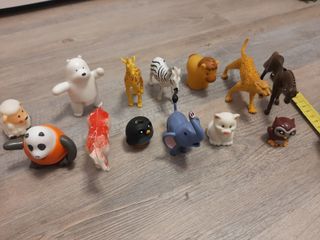 Set 15 pezzi animali zoo varie dimension