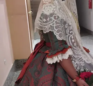 Corpiño fallera, baturra ,huertana jubón, justillo