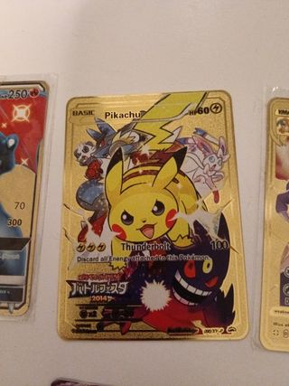 Cartas metálicas y ex pokemon