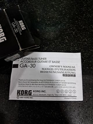 Afinador guitarra  korg GA-30