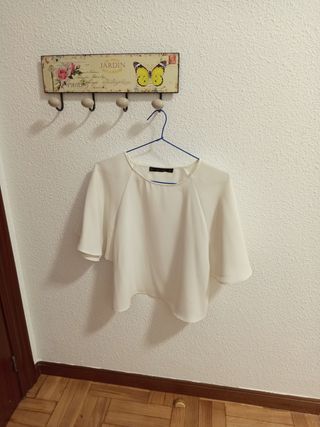 Camisa blanca zara talla M
