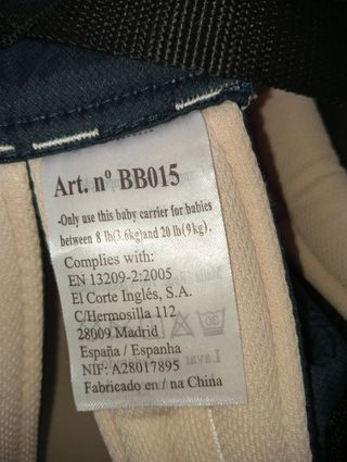 Mochila portabebés Bbest