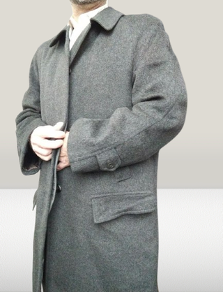 Cappotto grigio vintage uomo Pischl Tyroler loden 