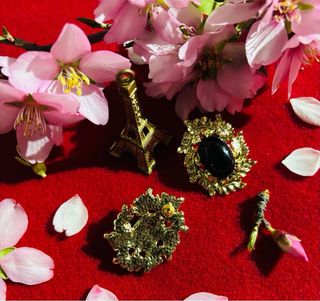 Pendientes estulo vintage perla negra