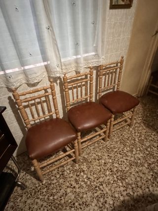 Juego 4 sillas