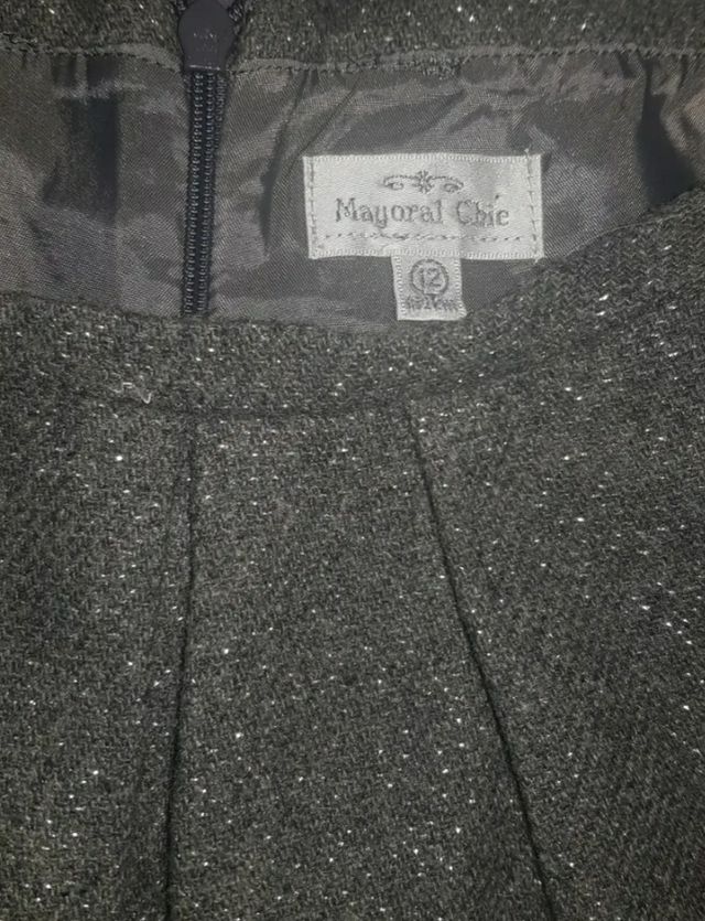 Vestido niña gris oscuro