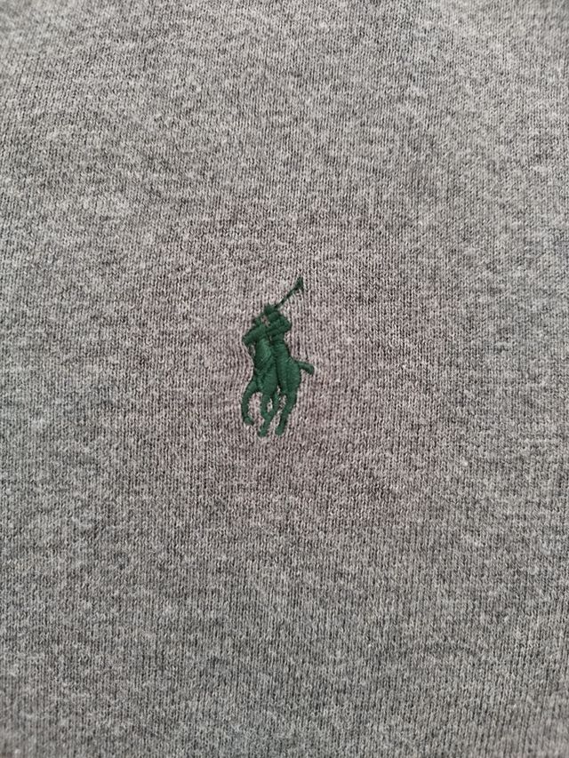 Sueter, Marca Ralph Lauren, Color Gris, Nuevo, S