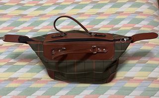 Bolso de viaje piel y tela