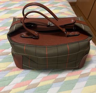 Bolso de viaje piel y tela