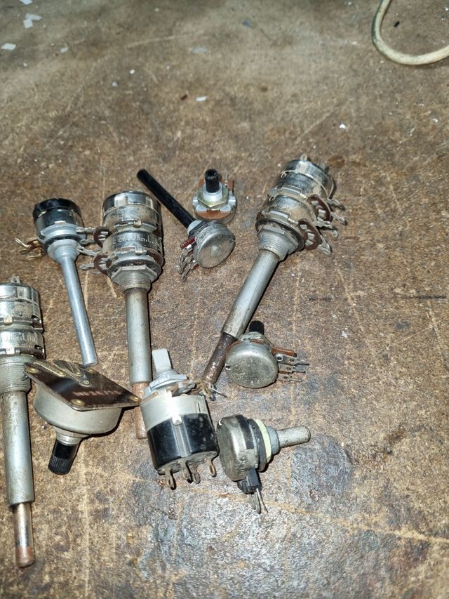 Potenciómetros radios antiguas de valvulas