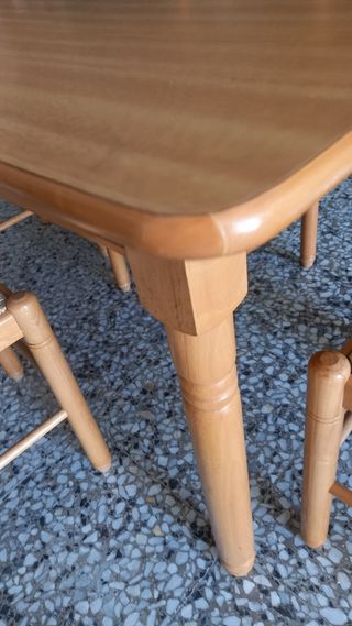 Mesa de madera cocina y 6 sillas